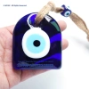The house is shaped with blue-eyed glass ornaments. The walls of the home office are decorated with Evil Eye pendants. SIYAOTurkish Evil Eye details Picture